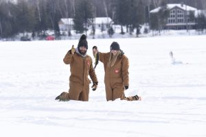 Iron County Michigan Ice Fishing- photo source Kevin Zini