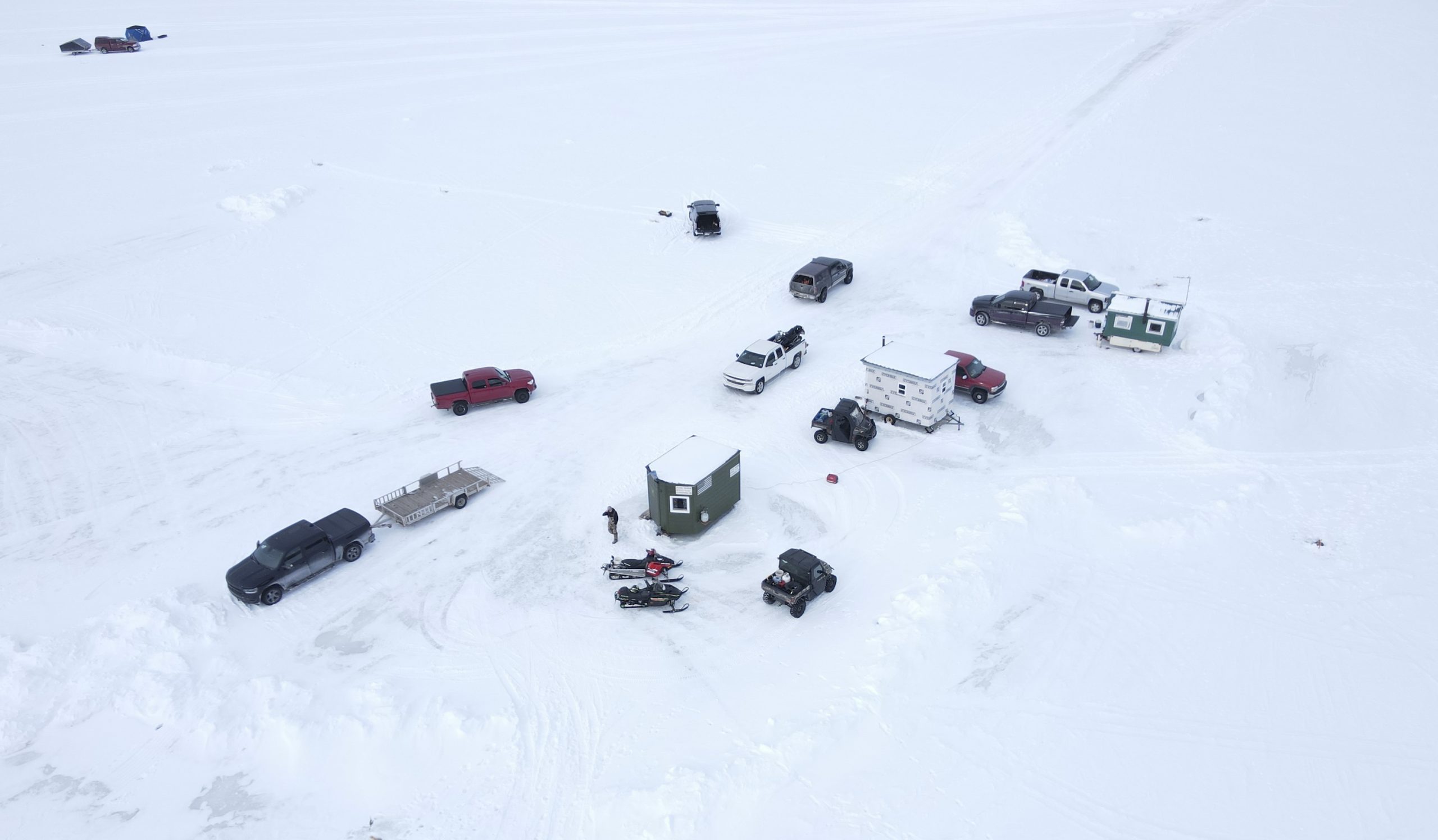 Iron County Michigan Ice Fishing- photo source Kevin Zini