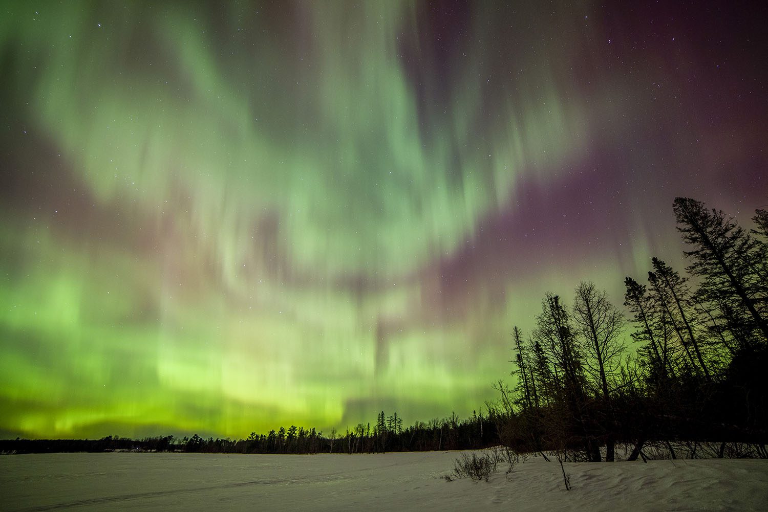 the northern lights in iron county michigan