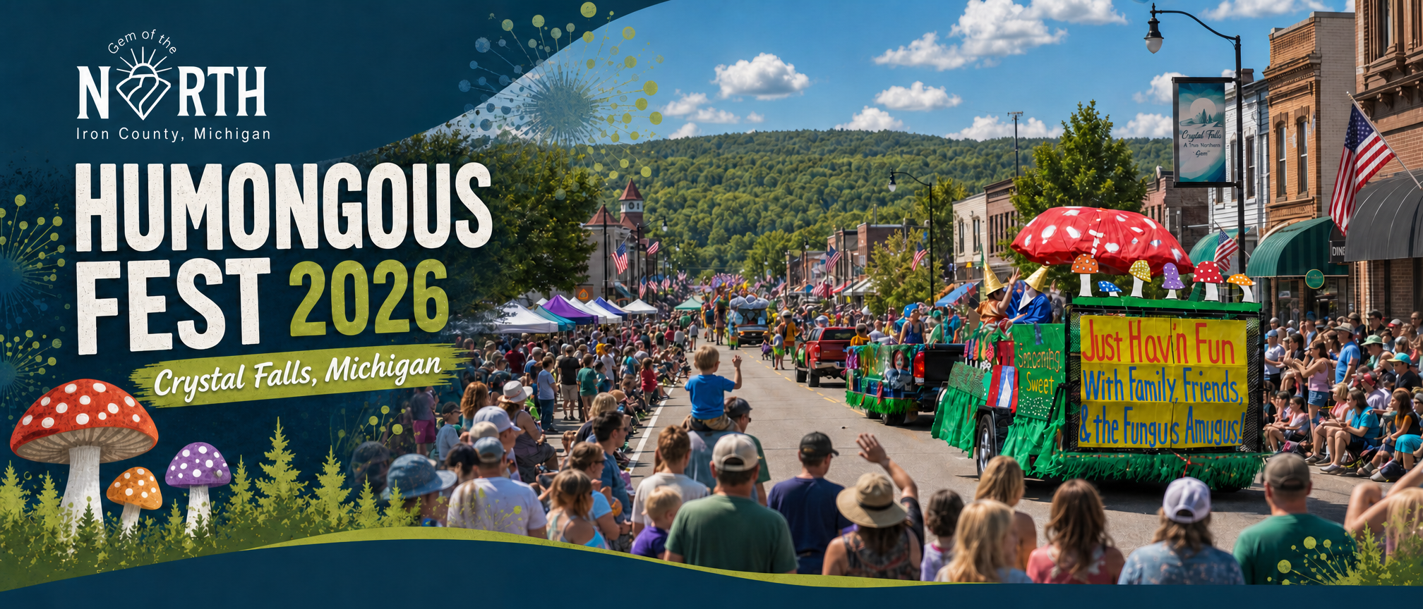 2026 Graphic for Humongous Fungus Festival