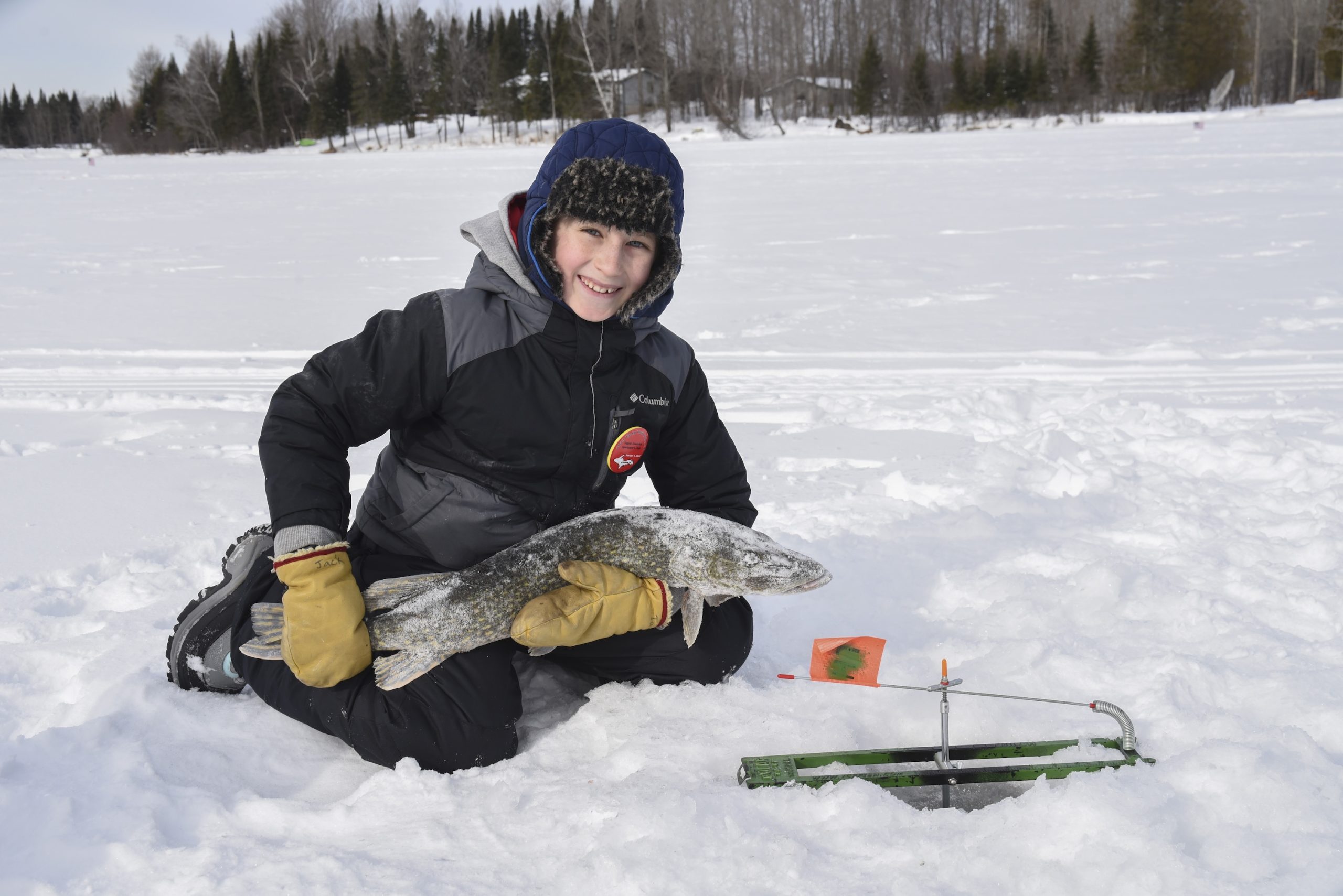 Iron County Michigan Ice Fishing- photo source Kevin Zini