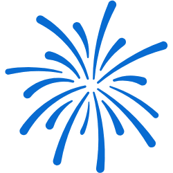 blue firework icon