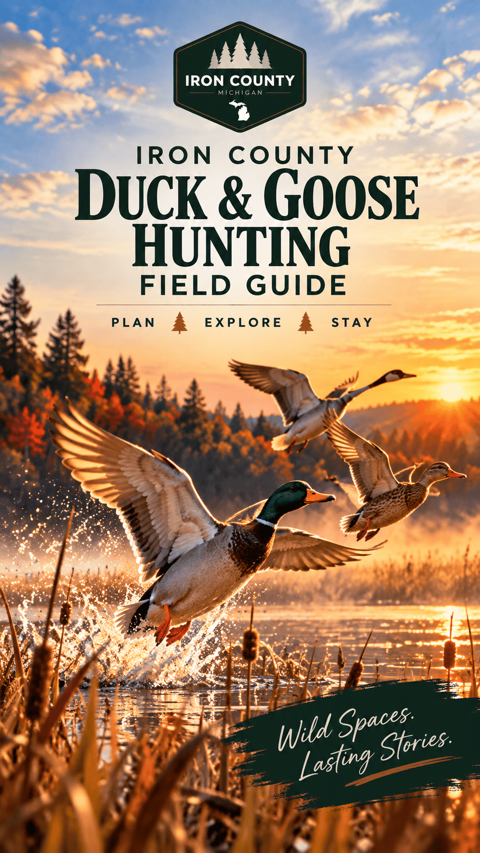 Duck and Goose Hunting Field Guide for Iron County Michigan